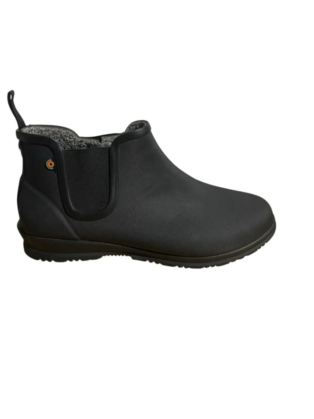 Bogs Sweetpea Winter Boots Womens Size 10 Black Rubber Faux Fur Lining Cold Rain